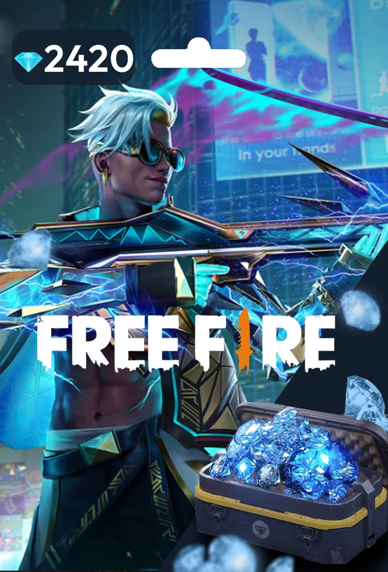 Carte Cadeau Free Fire 2420 Diamonds