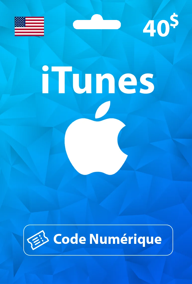 Carte Cadeau Apple Store & iTunes 40$ USA