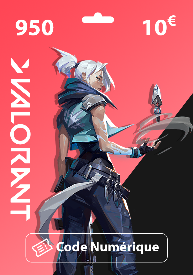 Carte Cadeau Valorant 10€ - 950 VP
