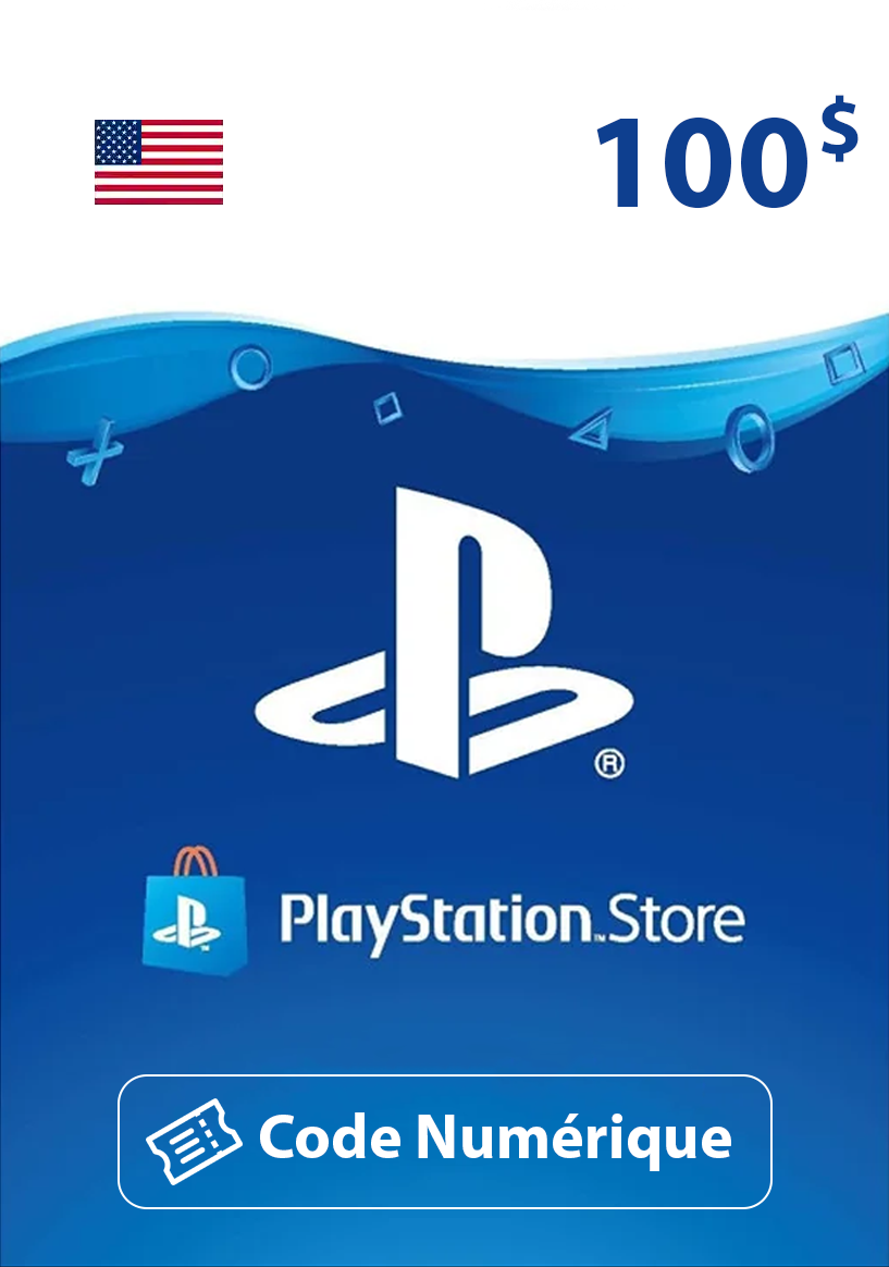 Carte Cadeau Playstation PSN 100$ United States