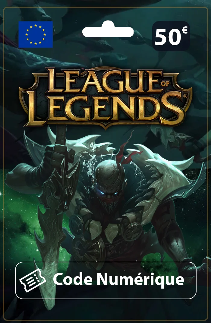 Carte Cadeau League of Legends 50€ — Riot Points EU