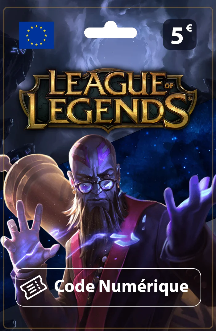 Carte Cadeau League of Legends 5€ — Riot Points EU