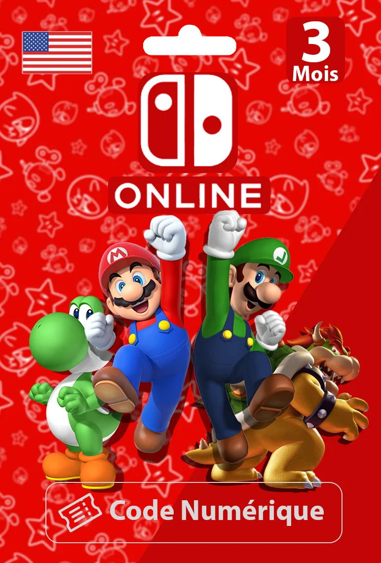 Nintendo Switch Online — Abonnement Individuel 3 Mois USA