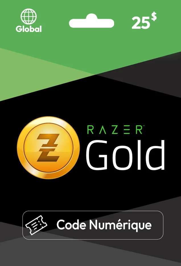 Carte Razer Gold 25$ — Global