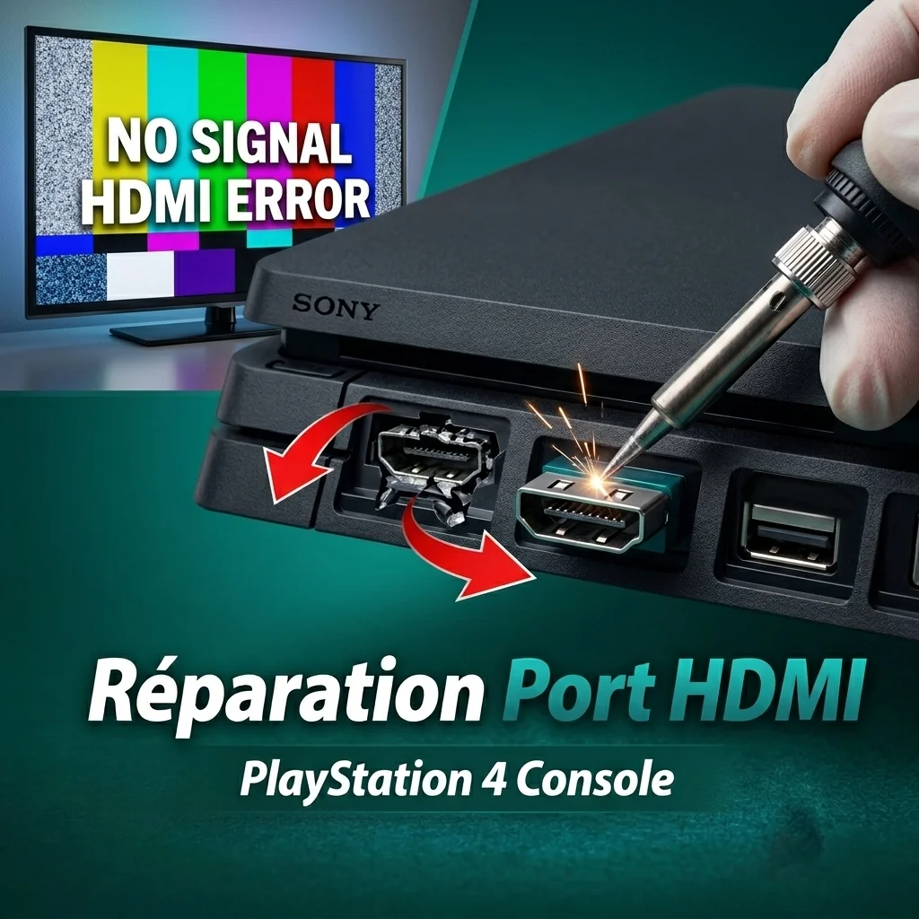 Réparation Port HDMI PlayStation 4