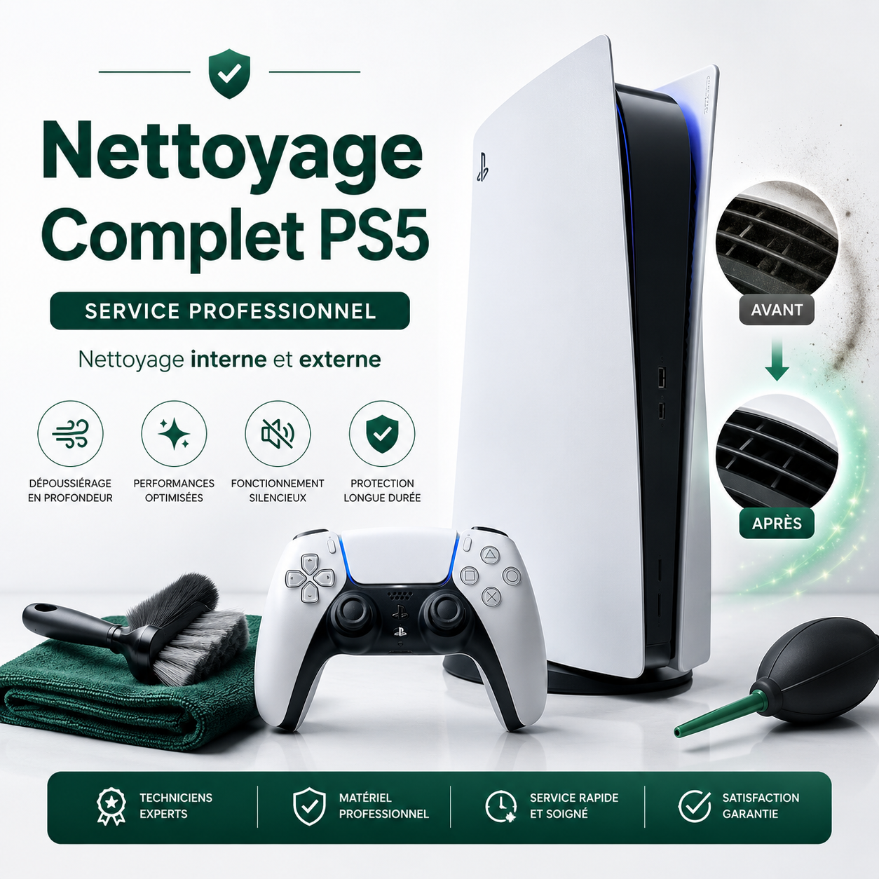 Nettoyage Complet PS5 – Service Professionnel