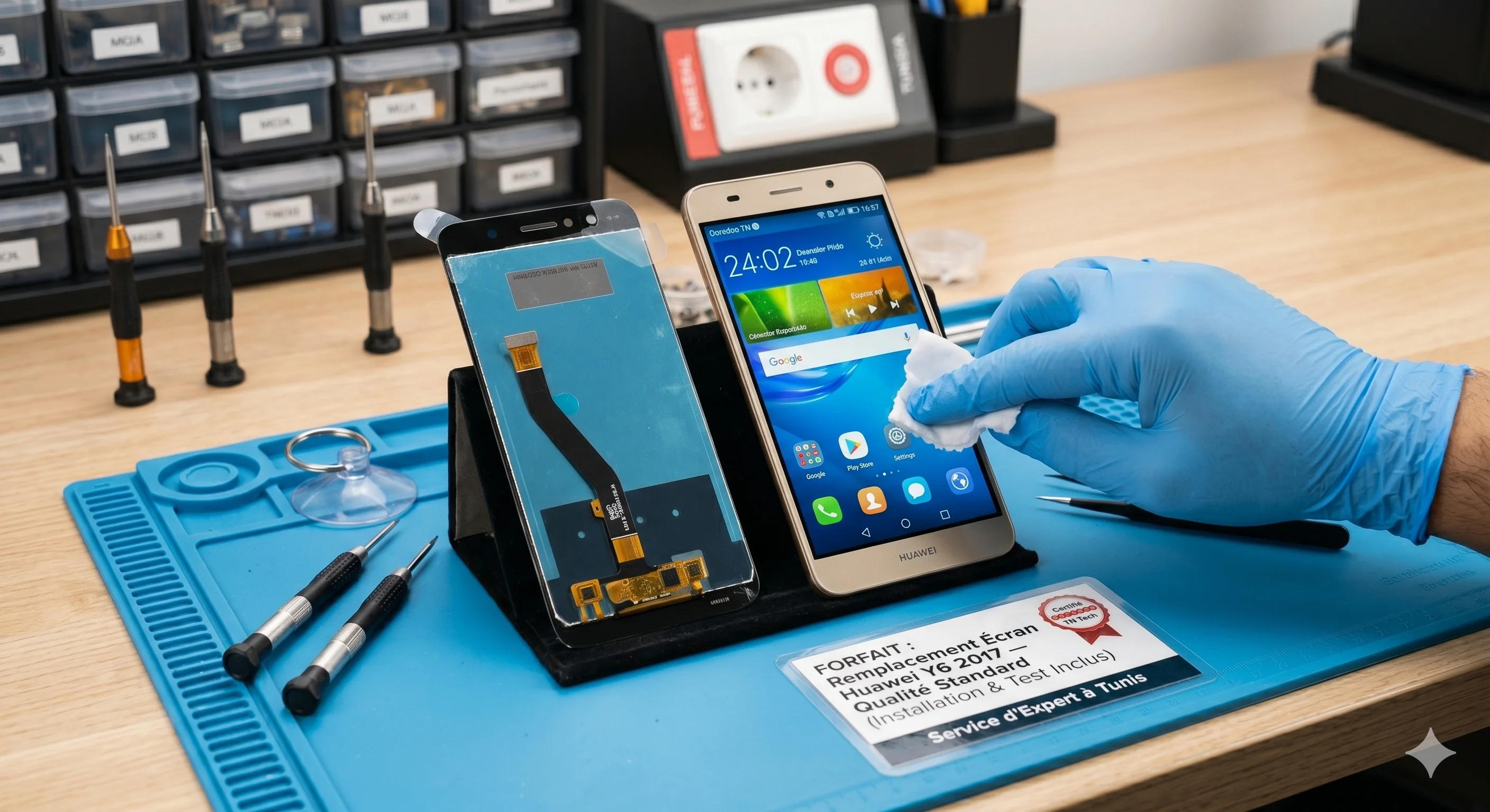 Remplacement Écran Huawei Y6 2017 — Qualité Standard
