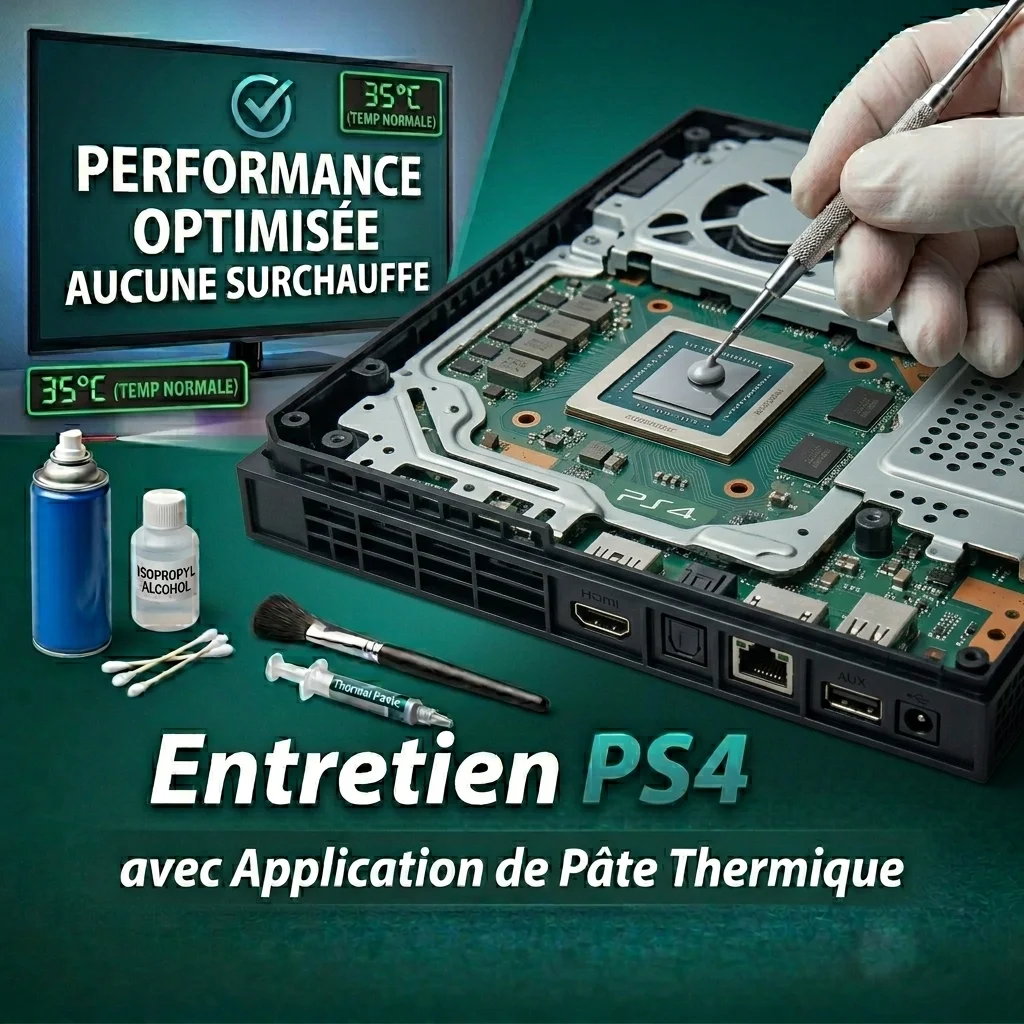 Nettoyage Complet PS4 + Pâte Thermique